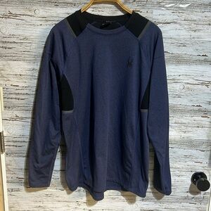 Spyder long sleeve fleece lined shirt size medium
